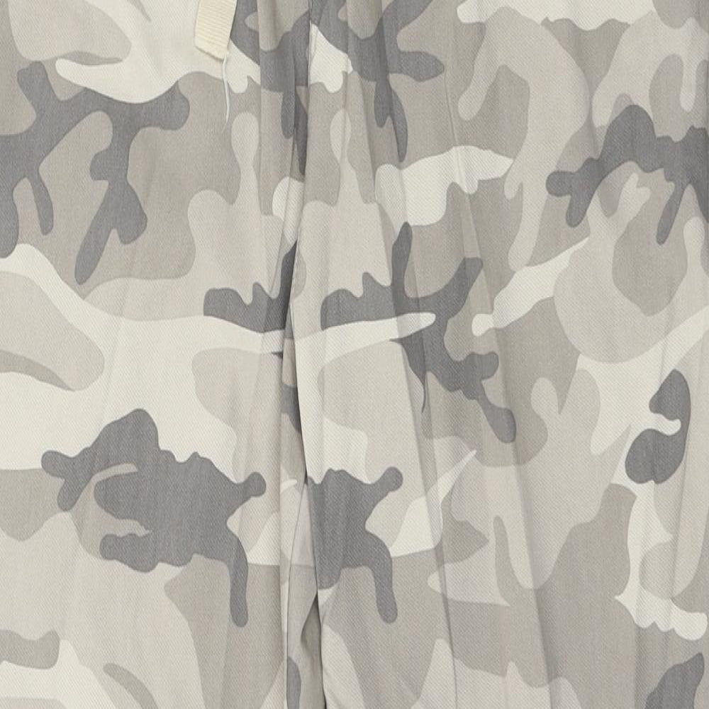 Paris Womens Grey Camouflage Jersey Trousers  Size 2XL L26 in