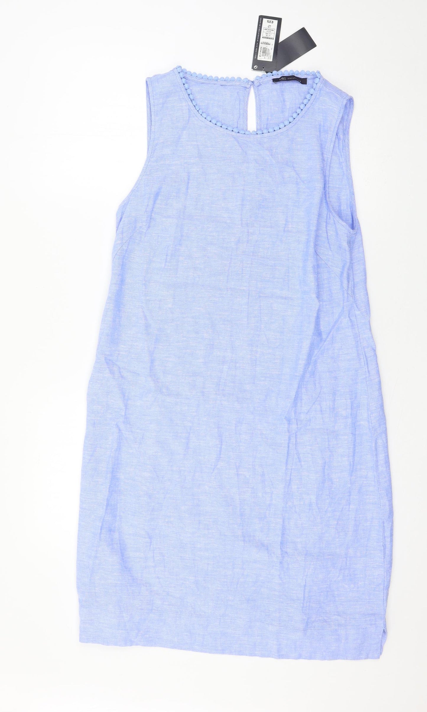 Marks and Spencer Womens Blue   A-Line  Size 16
