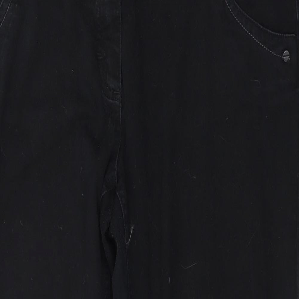 NEXT Womens Black  Denim Skinny Jeans Size 18 L29 in
