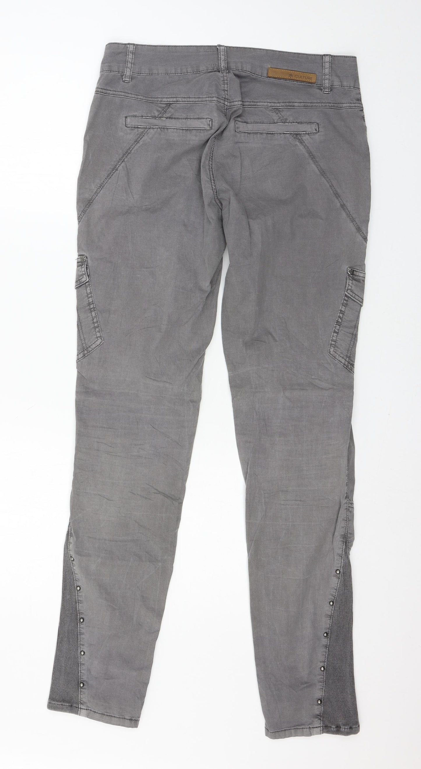 CULTURE Womens Grey   Trousers  Size 10 L32 in