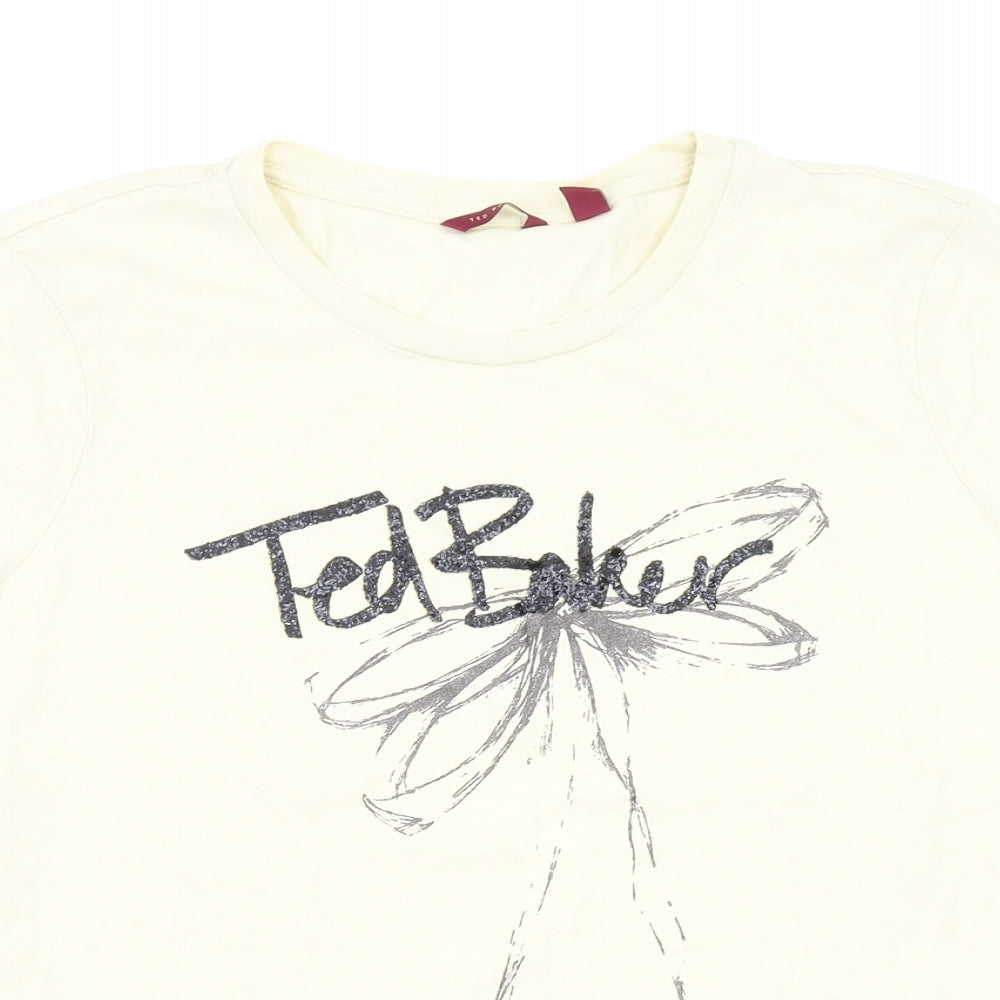 Ted Baker Womens Beige   Basic T-Shirt Size M