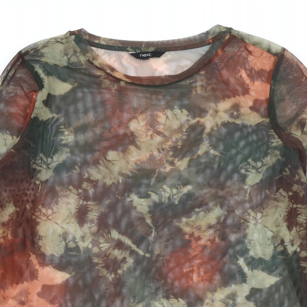 NEXT Womens Multicoloured Geometric  Basic T-Shirt Size 16