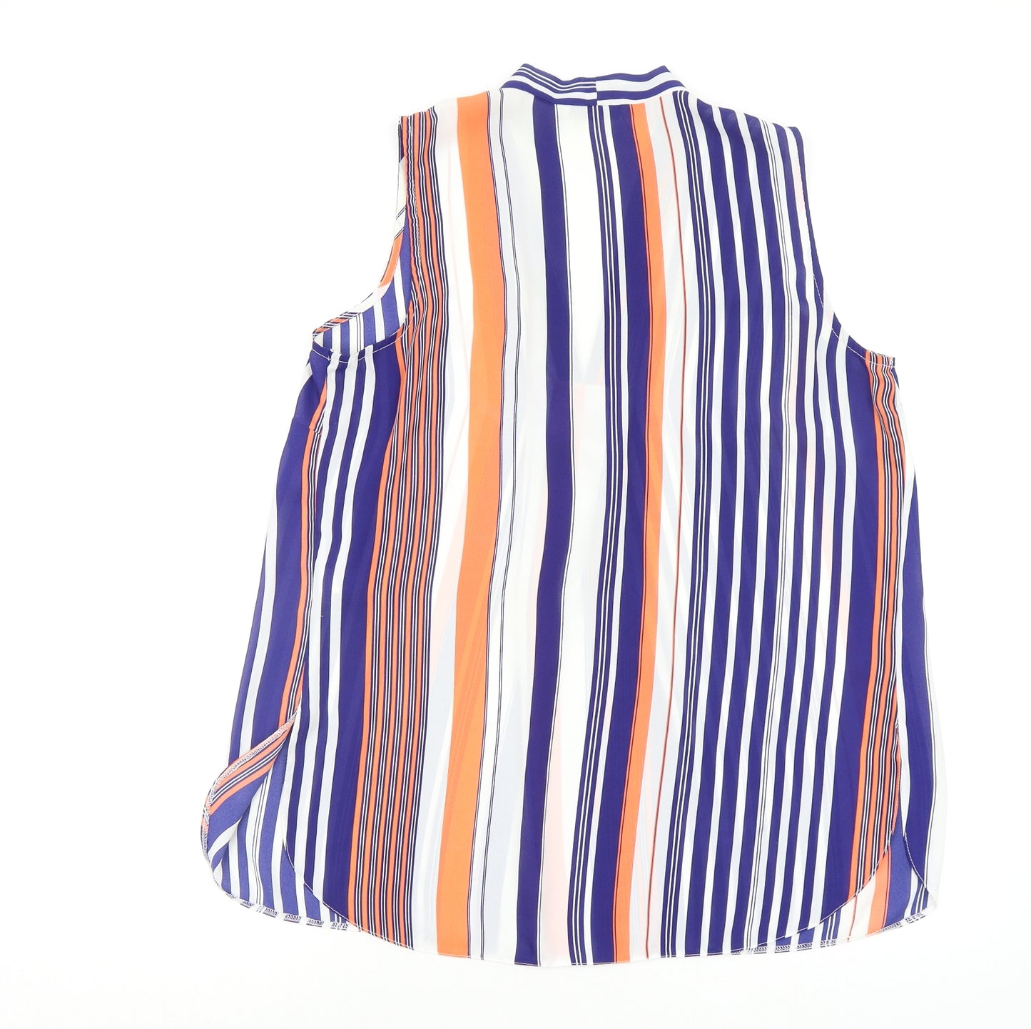 Asda George Womens Multicoloured Striped  Basic Blouse Size 14