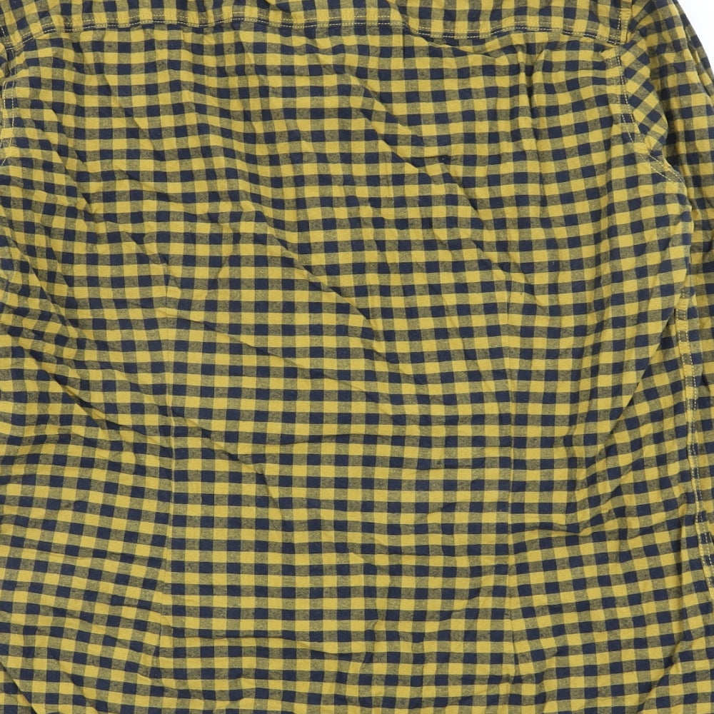 Easy Mens Multicoloured Check   Button-Up Size M