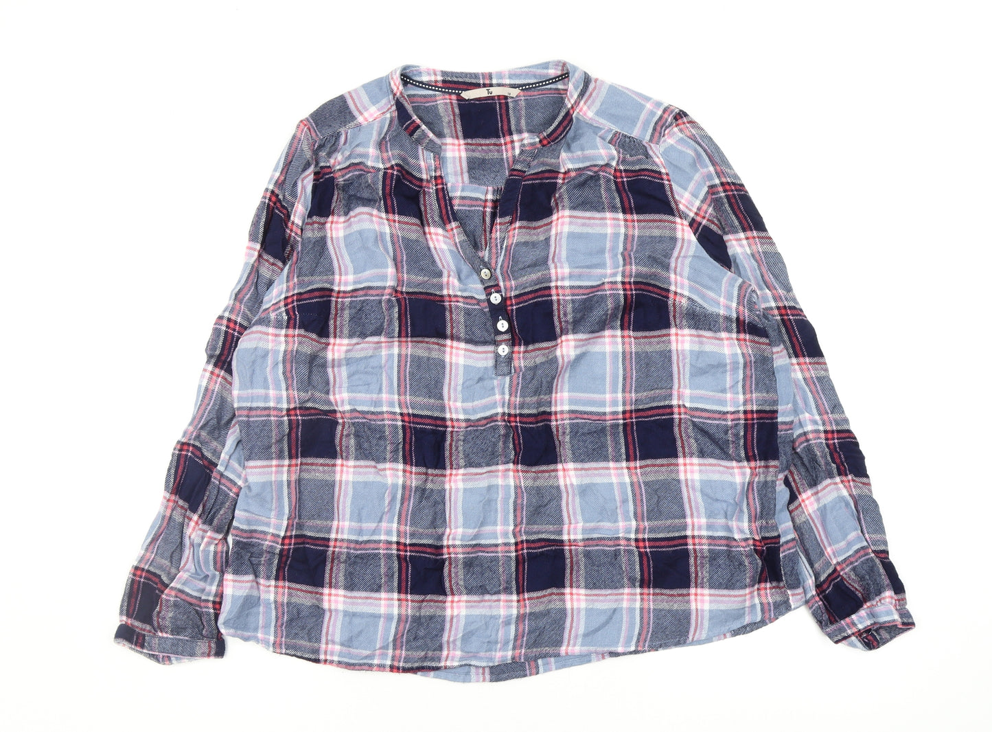 TU Womens Multicoloured Check  Top Pyjama Top Size 18