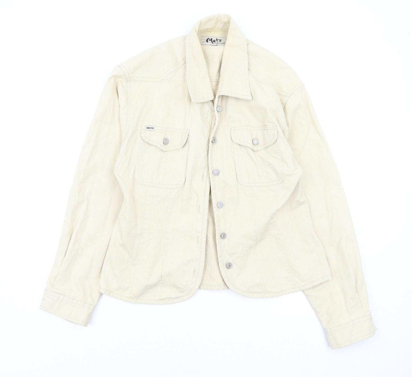 Moto Womens Beige   Jacket  Size 18