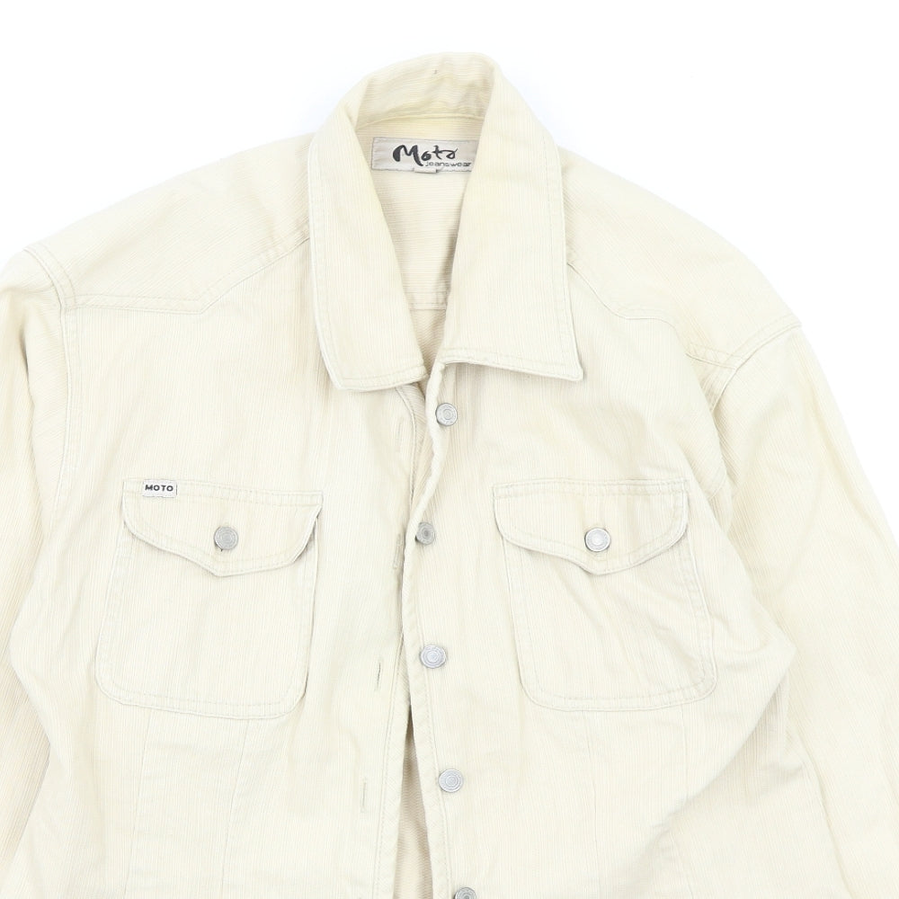 Moto Womens Beige   Jacket  Size 18