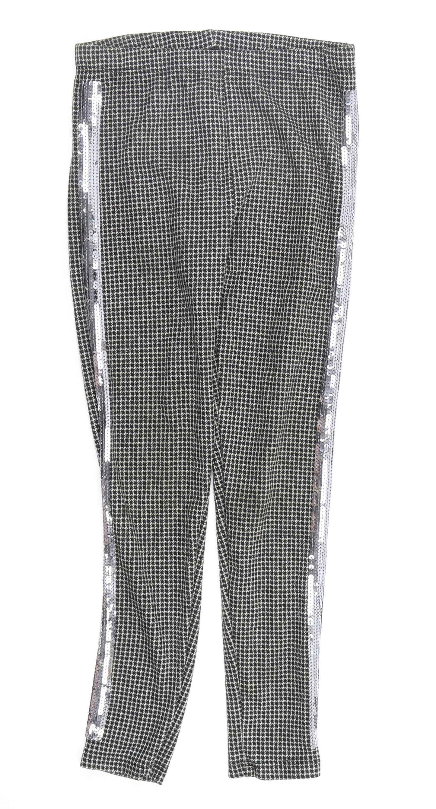 Asda George Girls Multicoloured Check  Jegging Trousers Size 9 Years - legging