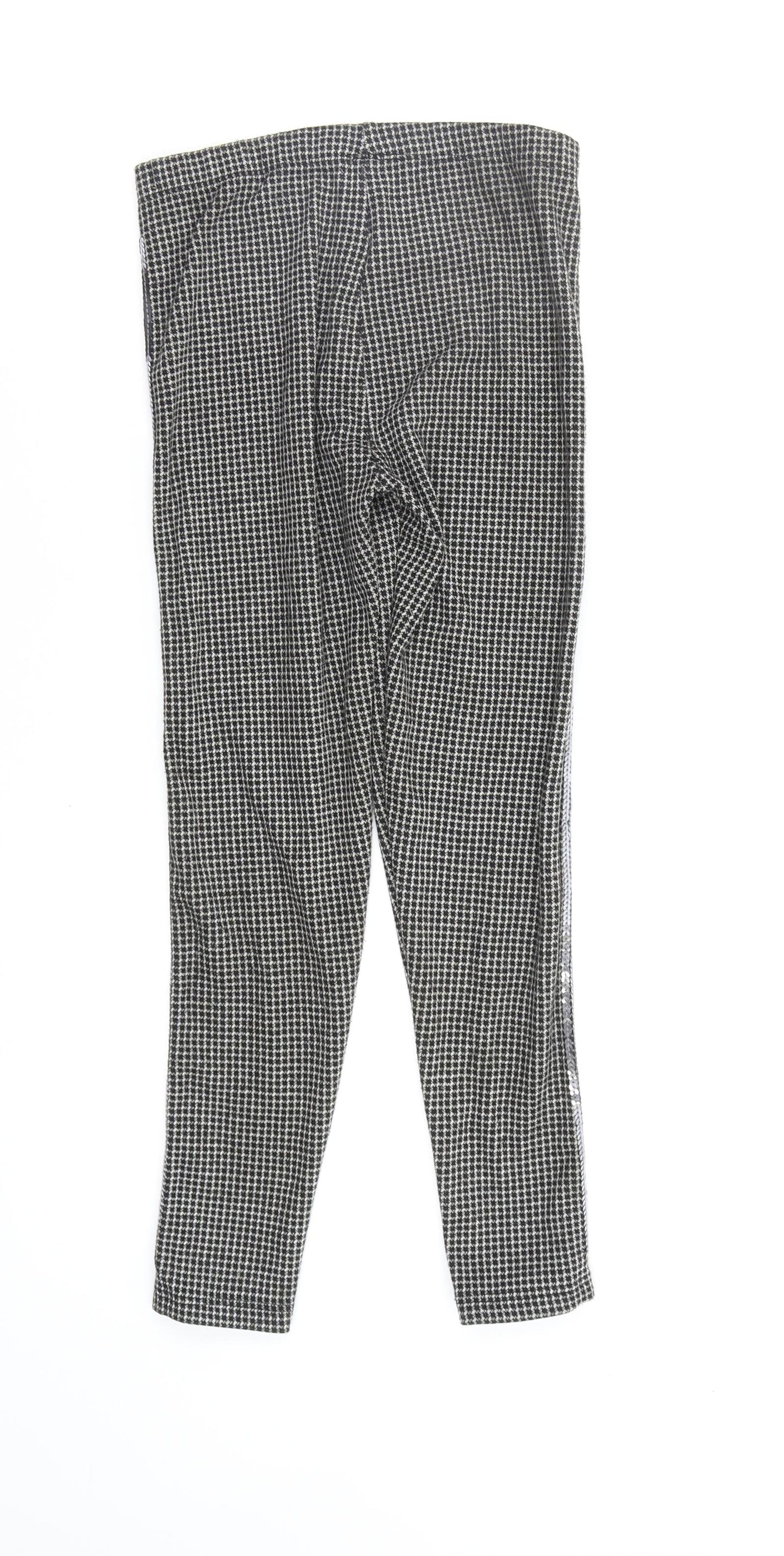 Asda George Girls Multicoloured Check  Jegging Trousers Size 9 Years - legging