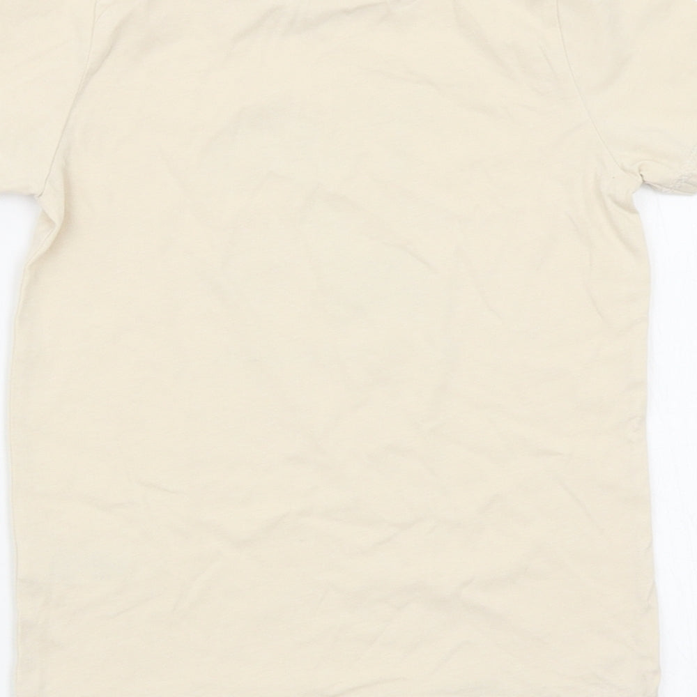 Asda George Boys Beige Animal Print  Basic T-Shirt Size 6-7 Years