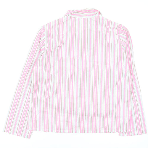 Asda George Womens Multicoloured Striped  Top Pyjama Top Size 12