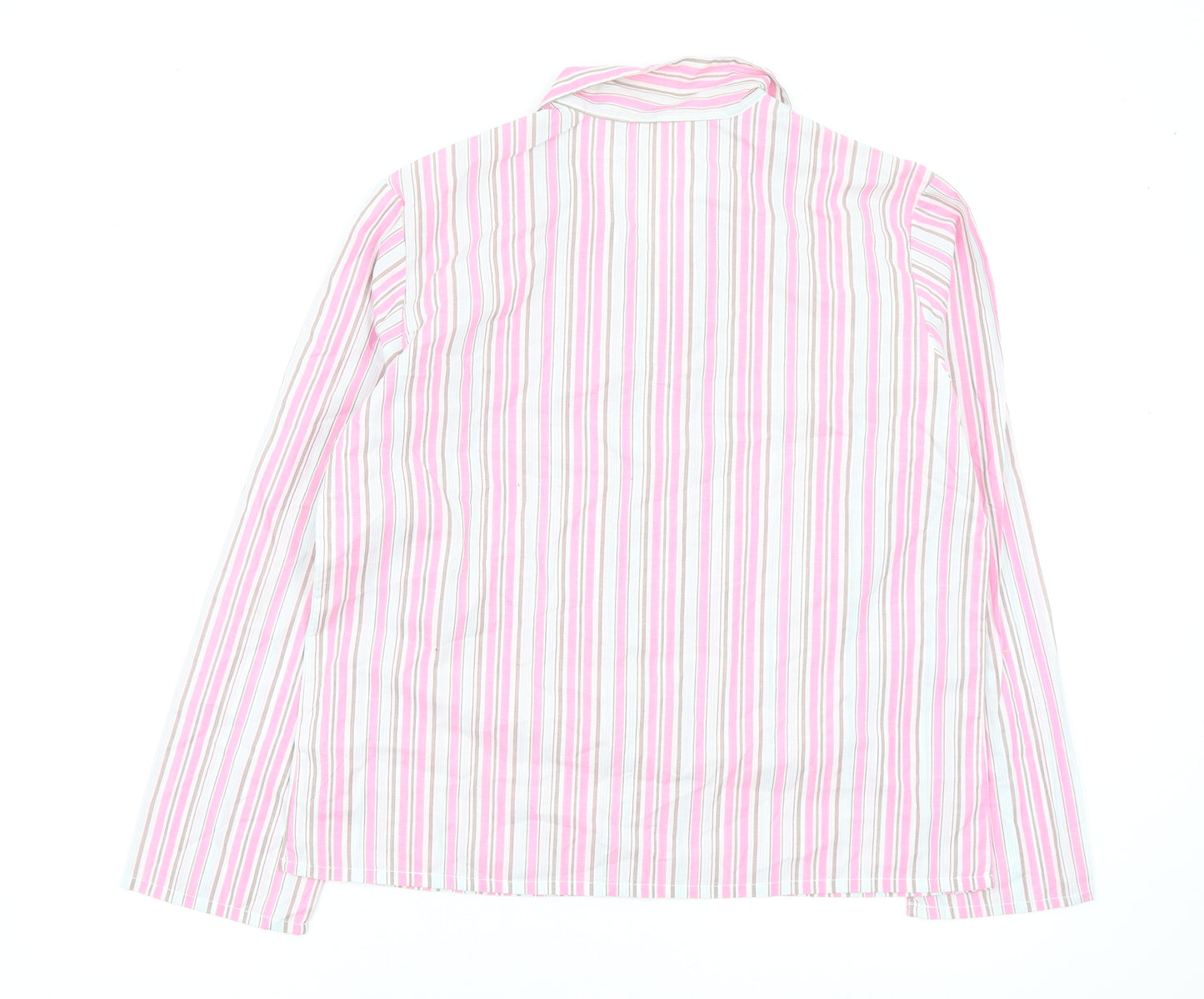 Asda George Womens Multicoloured Striped  Top Pyjama Top Size 12