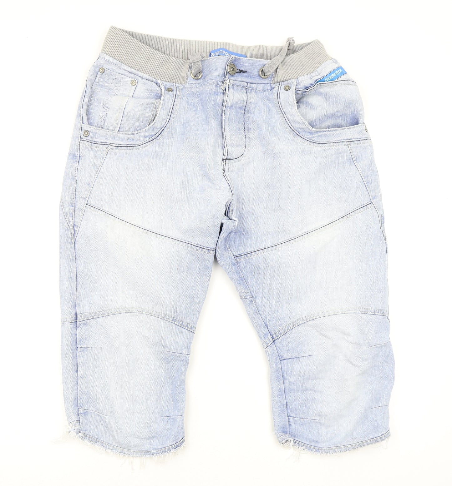 Crosshatch Mens Blue   Chino Shorts Size 34 in