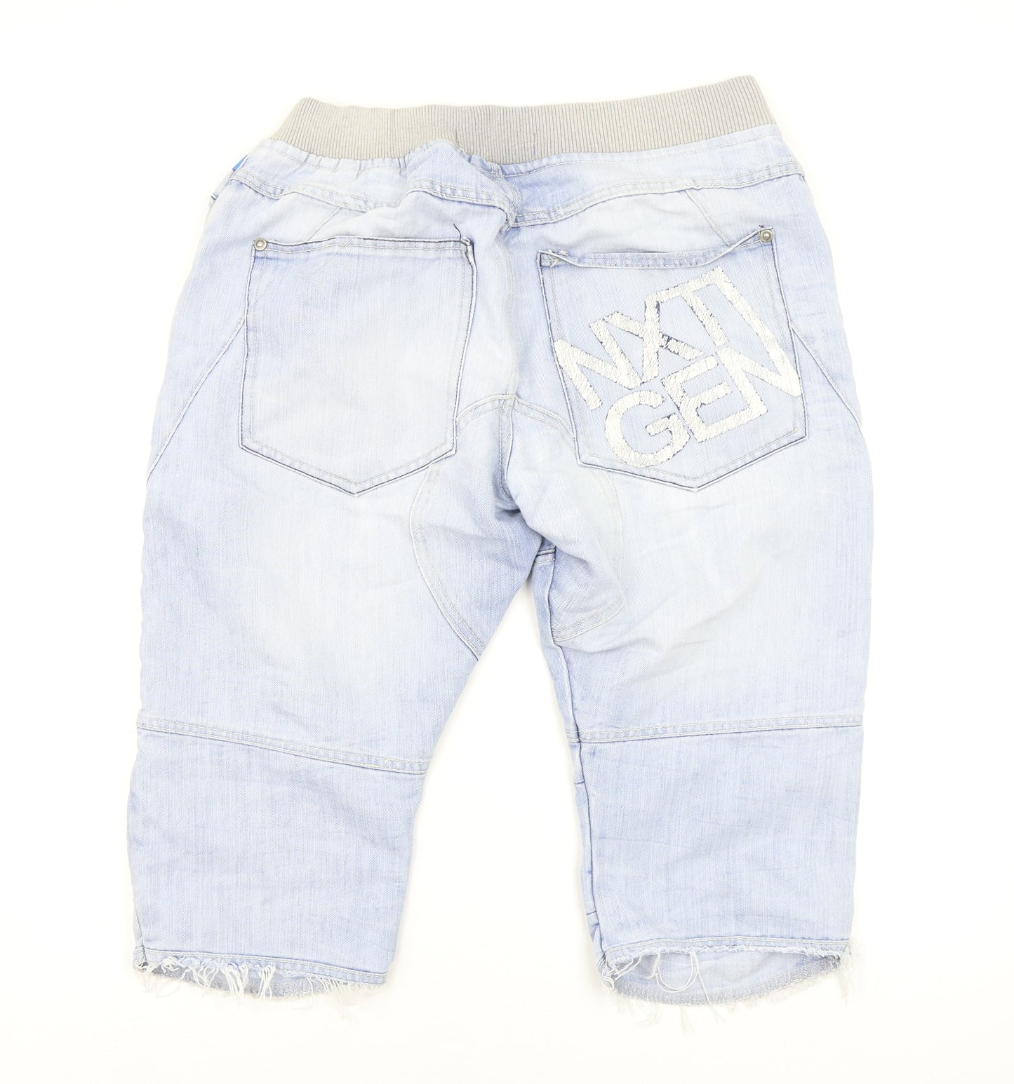 Crosshatch Mens Blue   Chino Shorts Size 34 in