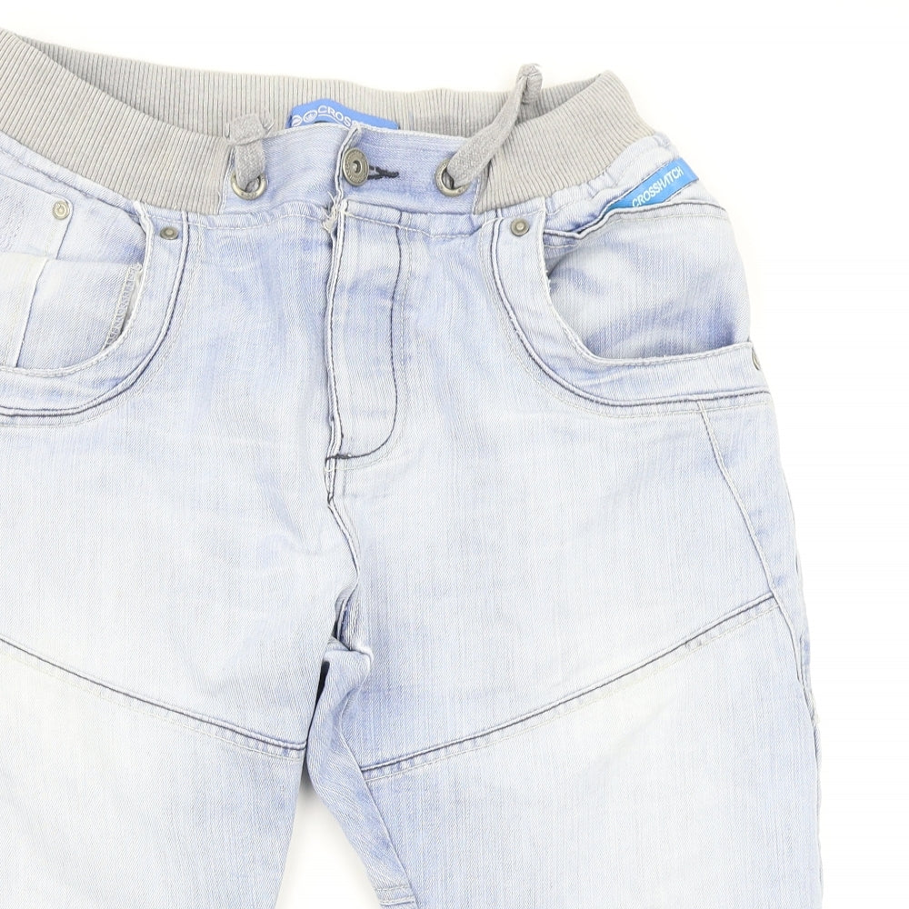 Crosshatch Mens Blue   Chino Shorts Size 34 in