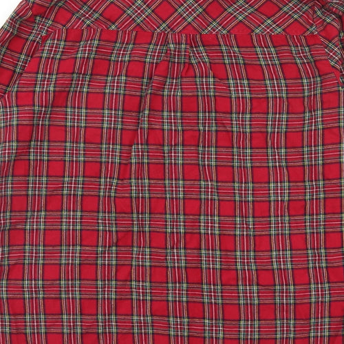 New Look Womens Multicoloured Check  Basic Button-Up Size 12