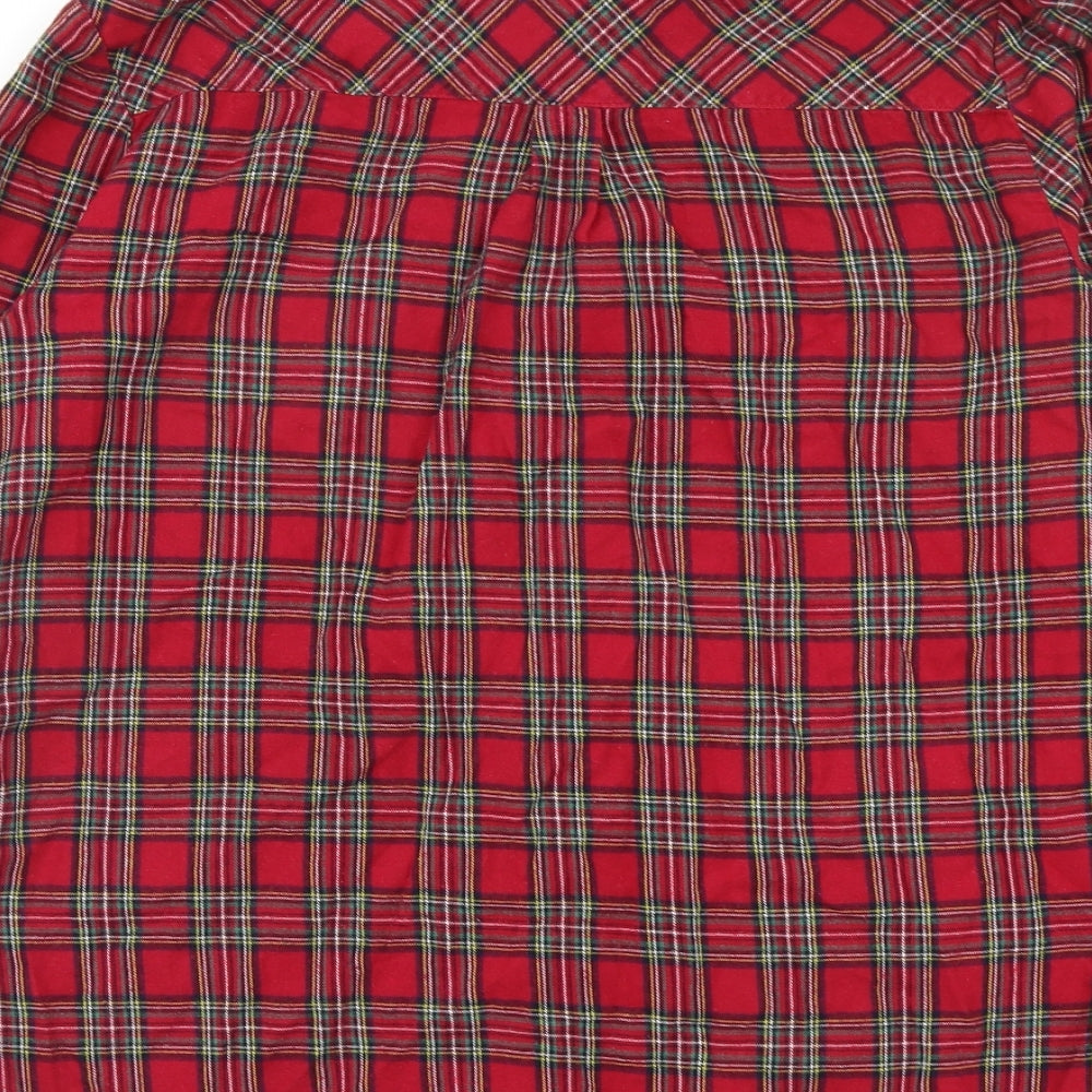 New Look Womens Multicoloured Check  Basic Button-Up Size 12