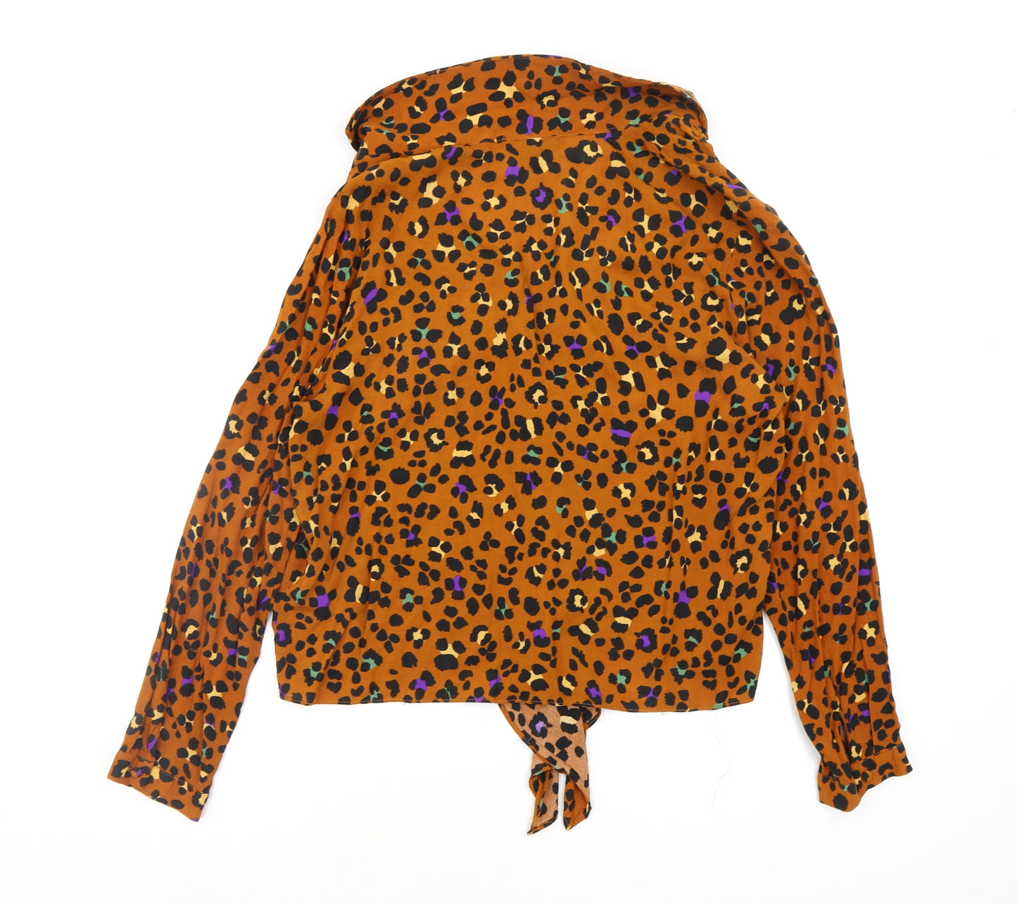 Primark Womens Multicoloured Animal Print  Basic Button-Up Size 16