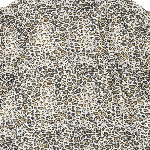Primark Womens Multicoloured Animal Print  Basic Button-Up Size 16