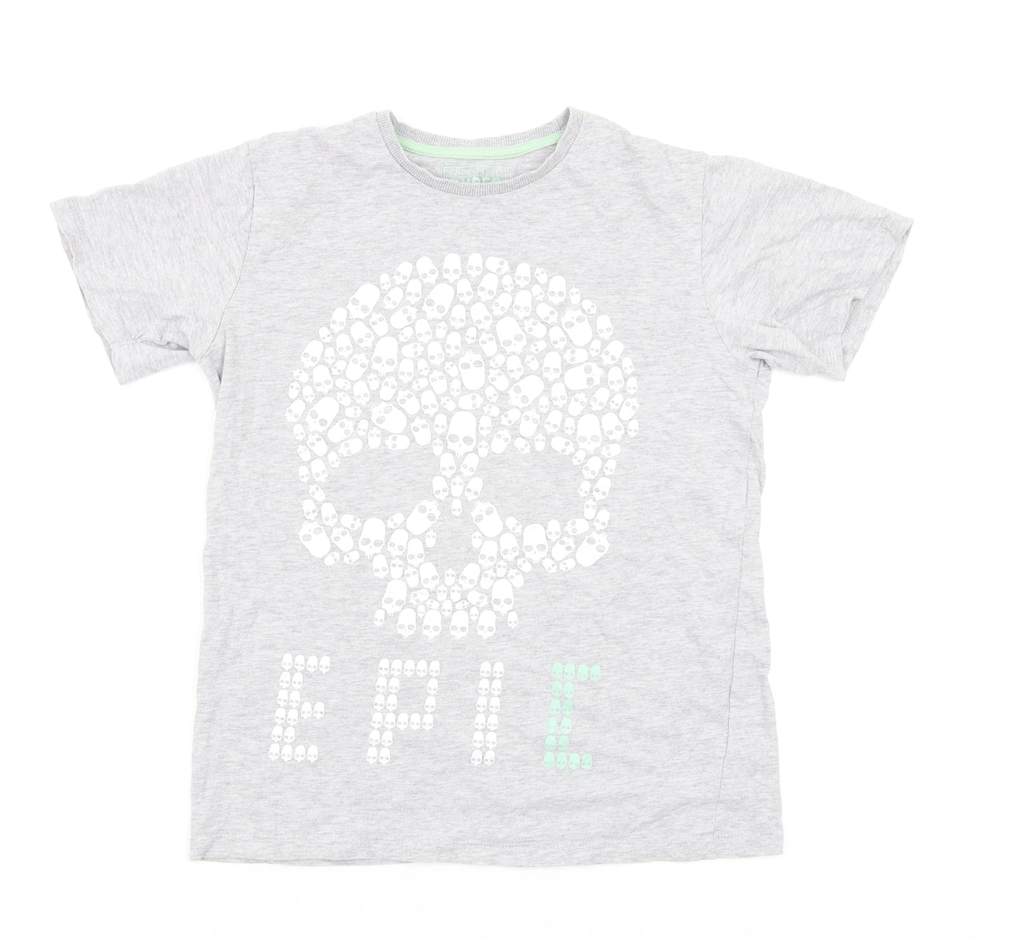 Matalan Boys Grey   Basic T-Shirt Size 12 Years