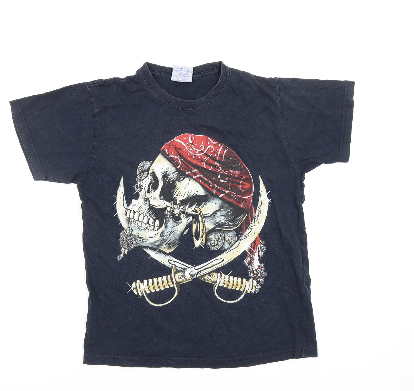 safon Boys Black   Basic T-Shirt Size 14 Years