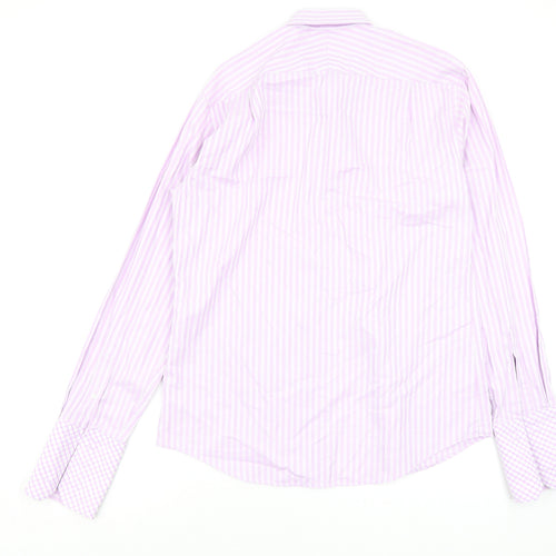 Jeff Banks Mens Multicoloured Striped   Dress Shirt Size 15.5