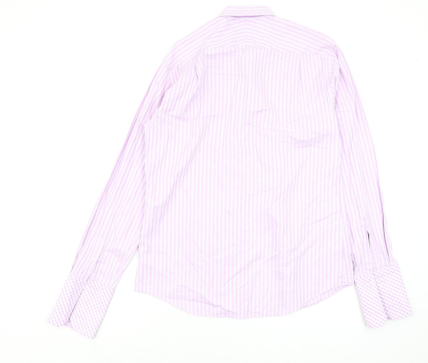 Jeff Banks Mens Multicoloured Striped   Dress Shirt Size 15.5