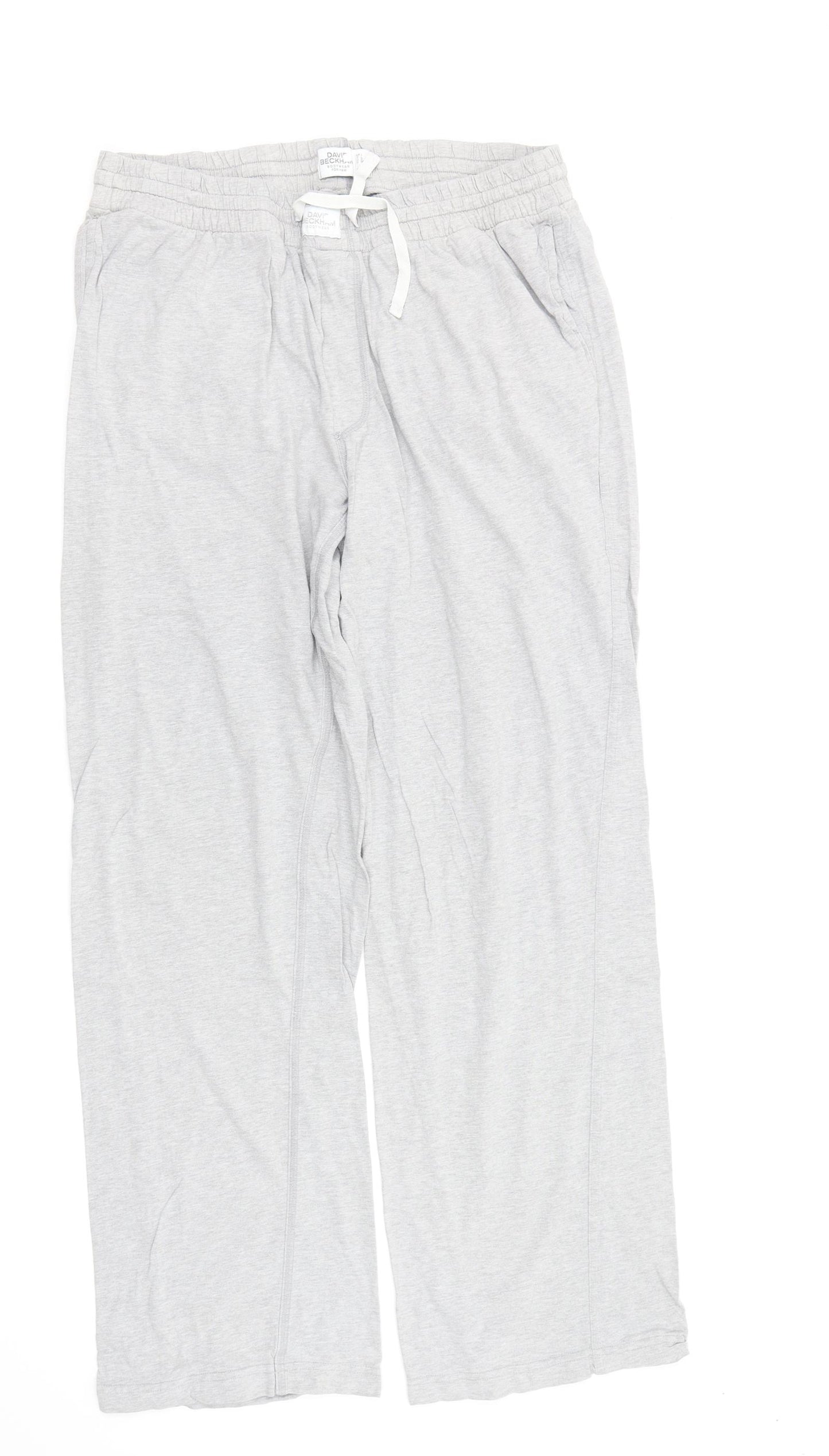 David Beckham Mens Grey   Jogger Trousers Size L L29 in - Stretch waistband