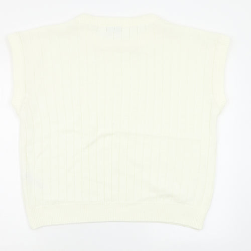 In the Style Womens White   Pullover Jumper Size 14