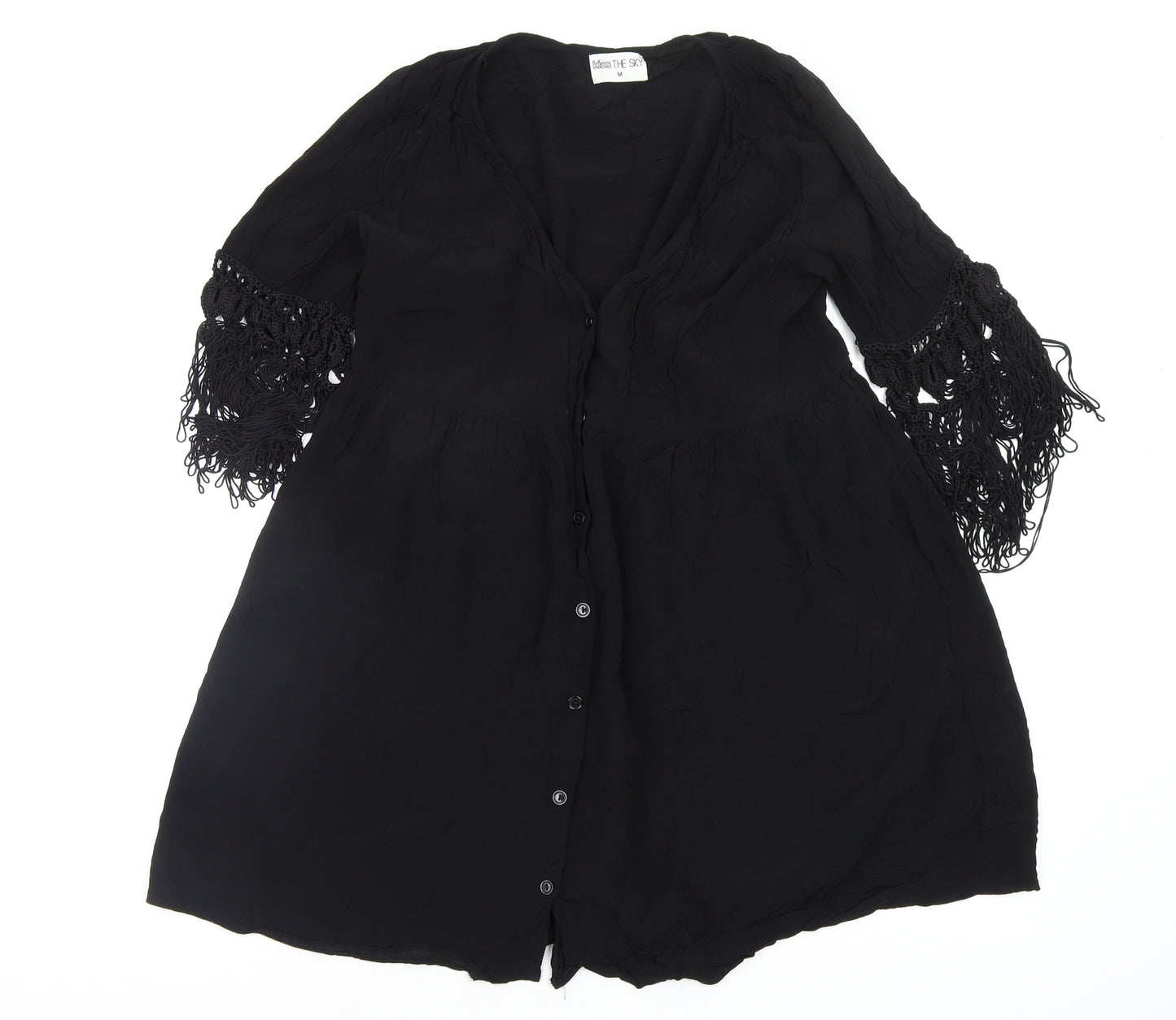 Kiss the Sky Womens Black   Fit & Flare  Size M