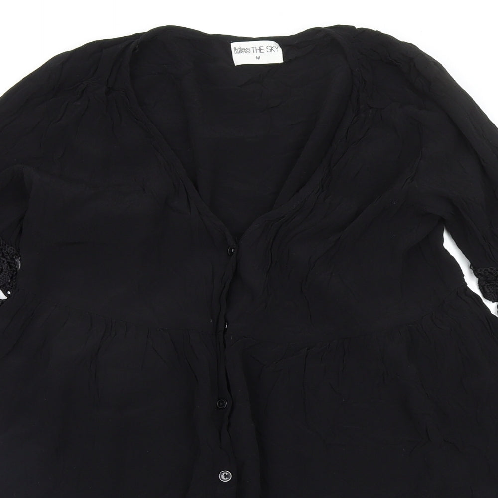 Kiss the Sky Womens Black   Fit & Flare  Size M