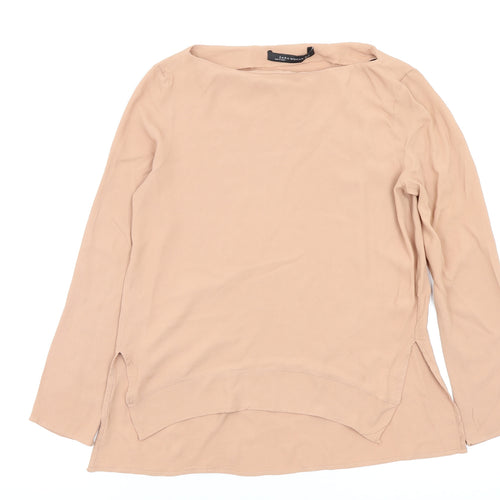 Zara Womens Beige   Basic Blouse Size 4