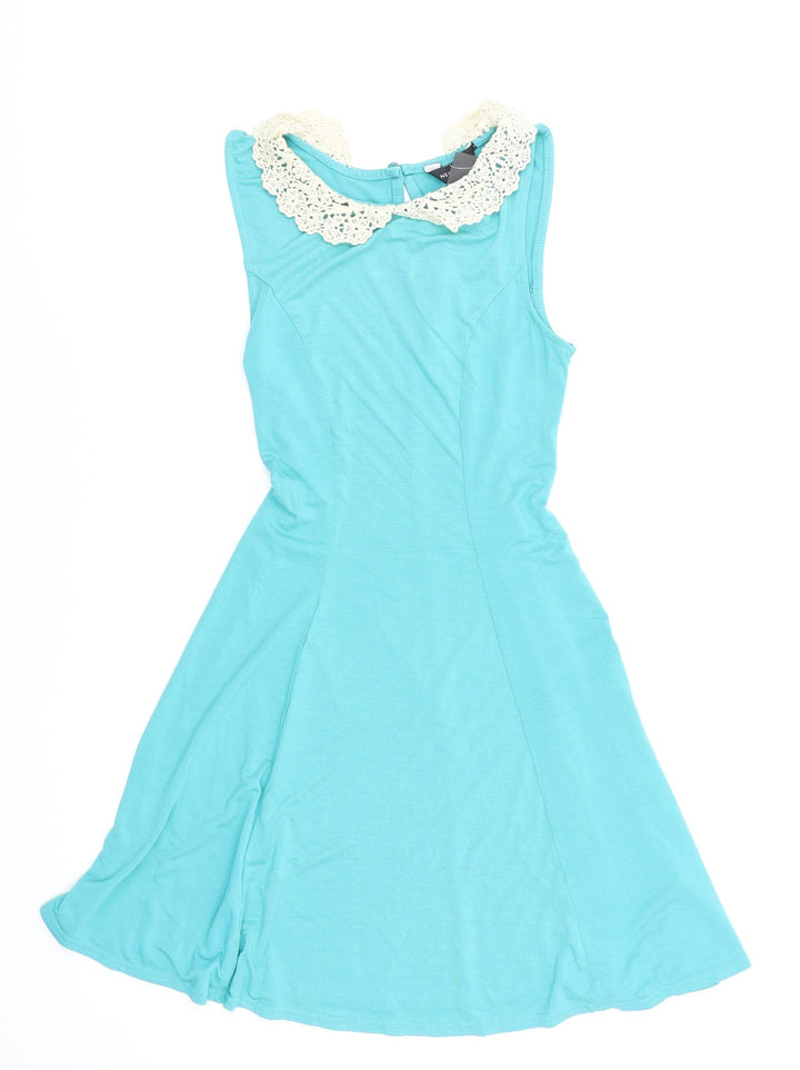 New Look Womens Blue Fit & Flare Size 8