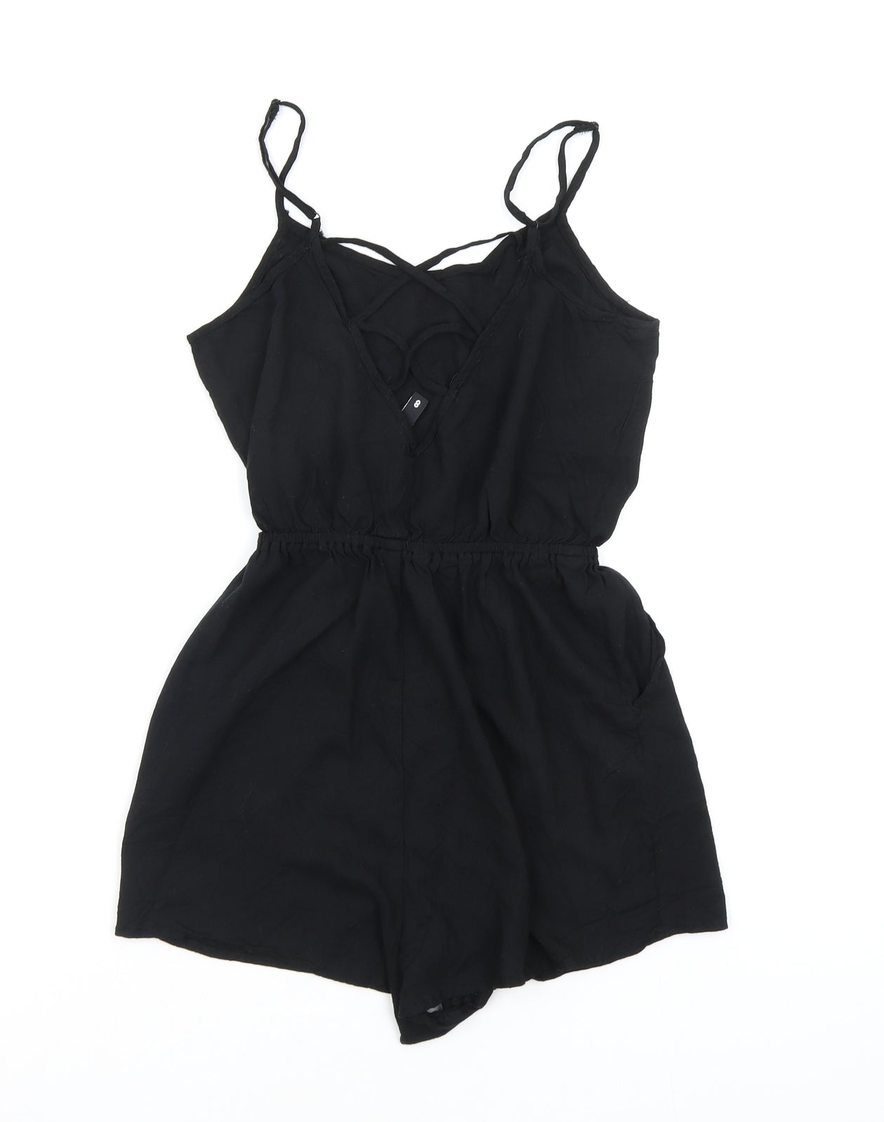 Divided by H&M Womens Black   Playsuit One-Piece Size 8