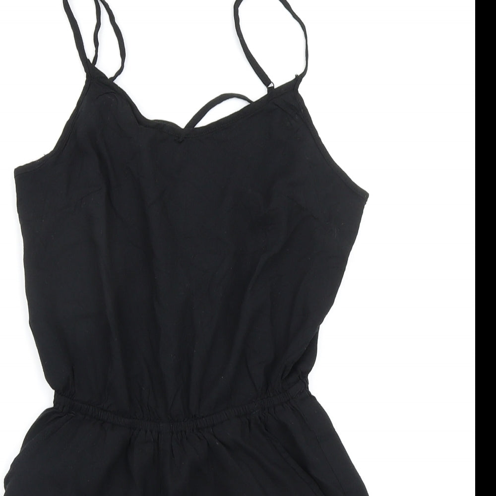 Divided by H&M Womens Black   Playsuit One-Piece Size 8