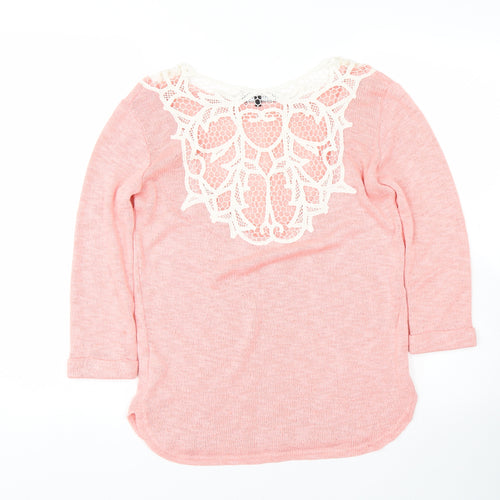 New Look Womens Pink   Pullover Jumper Size 6