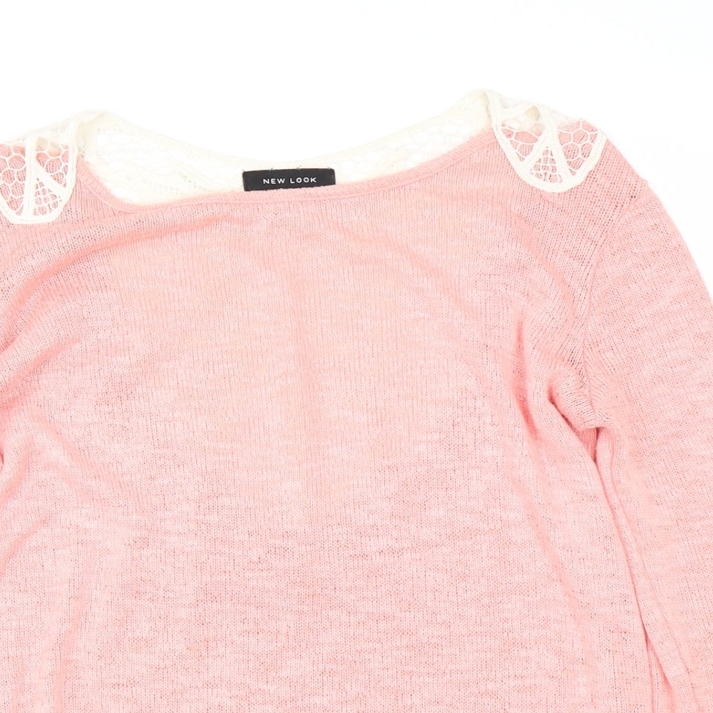 New Look Womens Pink   Pullover Jumper Size 6