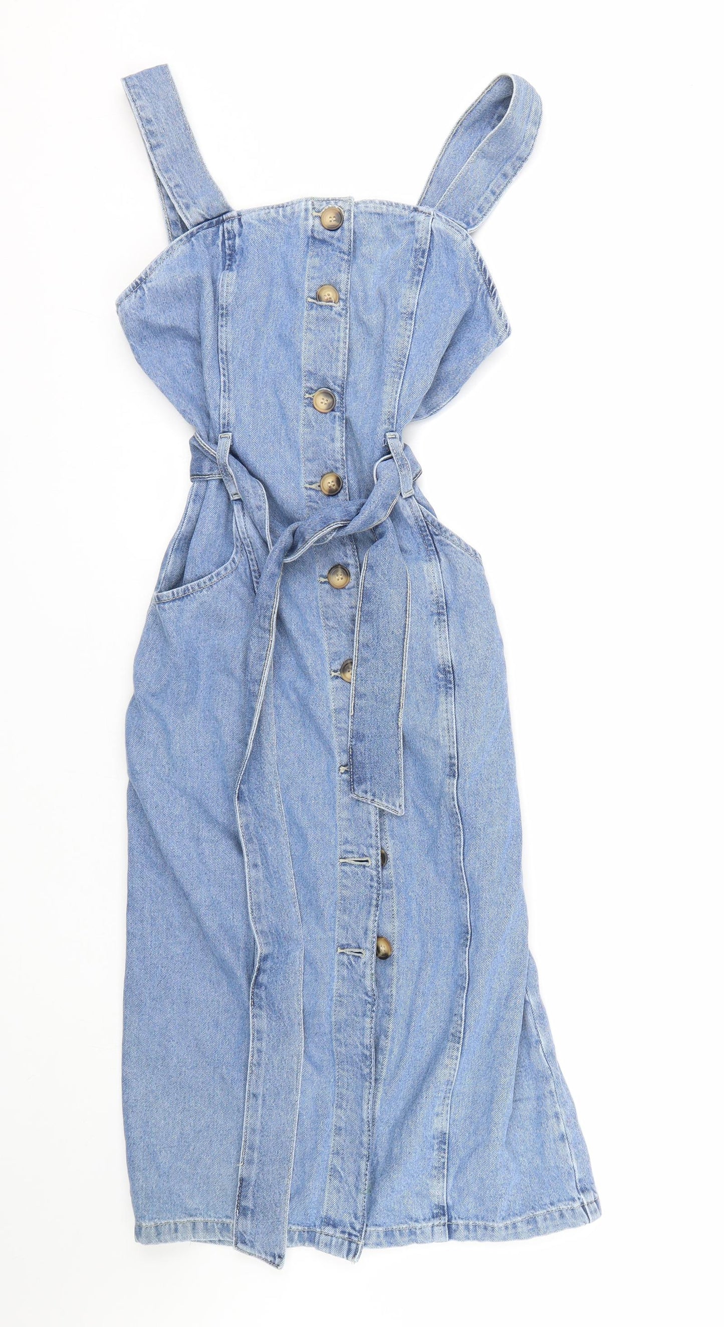 Denim co Womens Blue  Denim Tank Dress  Size 6