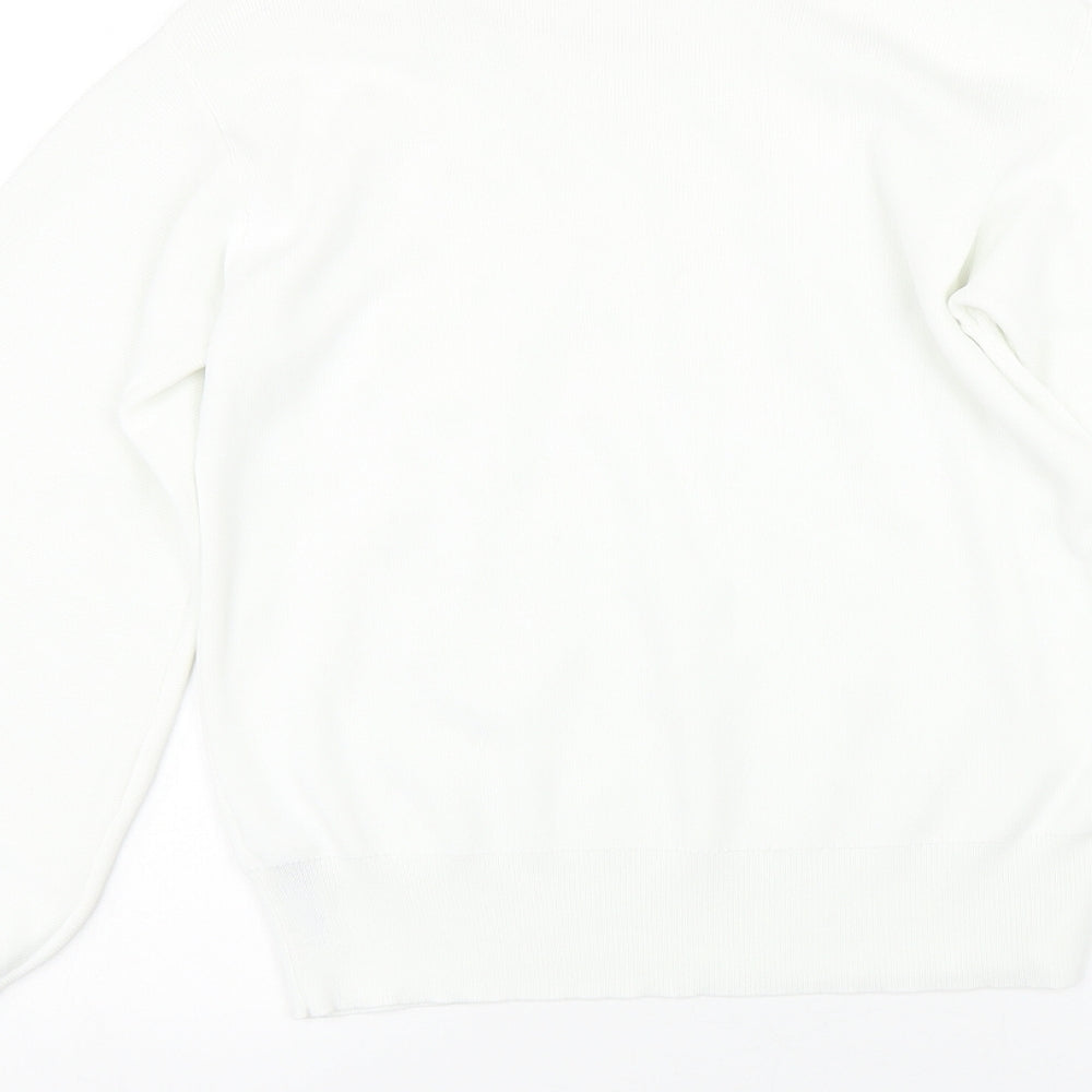 M&S Womens White   Pullover Jumper Size 12