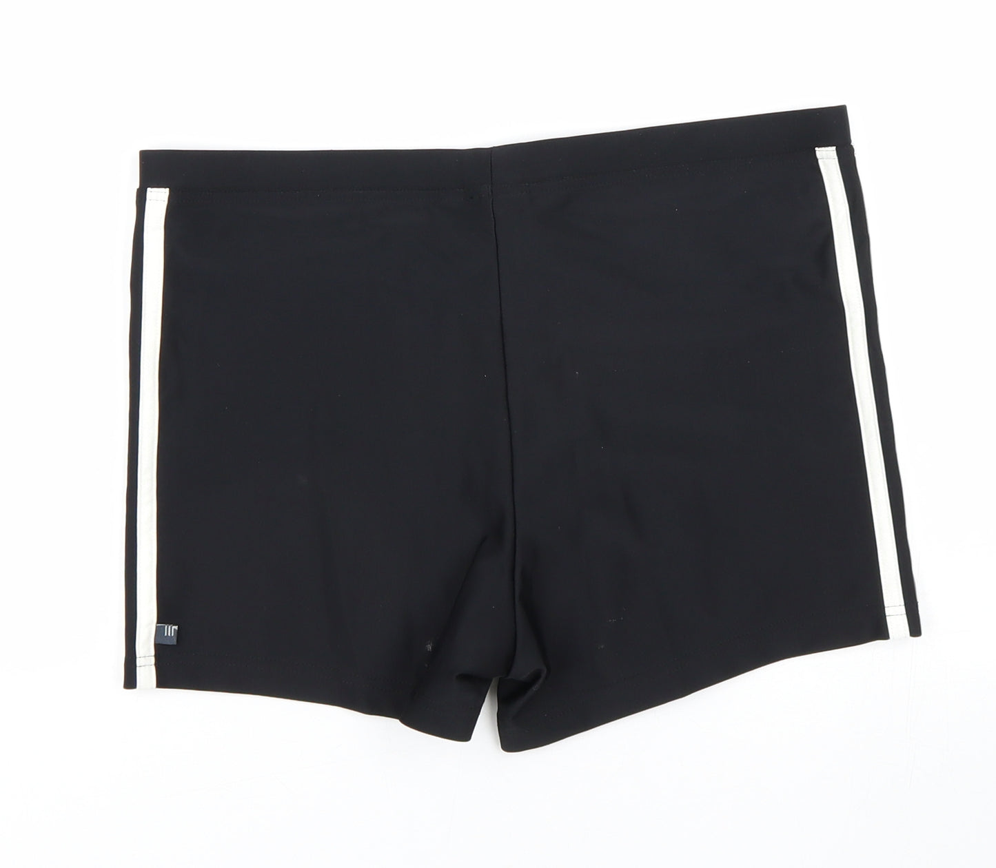 adidas Womens Black Striped  Compression Shorts Size 8