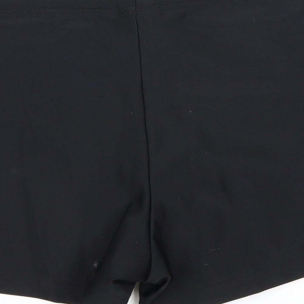 adidas Womens Black Striped  Compression Shorts Size 8
