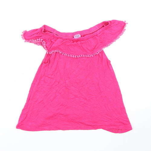 F&F Girls Pink   Basic T-Shirt Size 7-8 Years