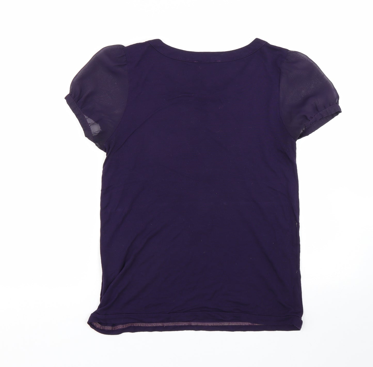 Warehouse Womens Purple   Basic T-Shirt Size 12