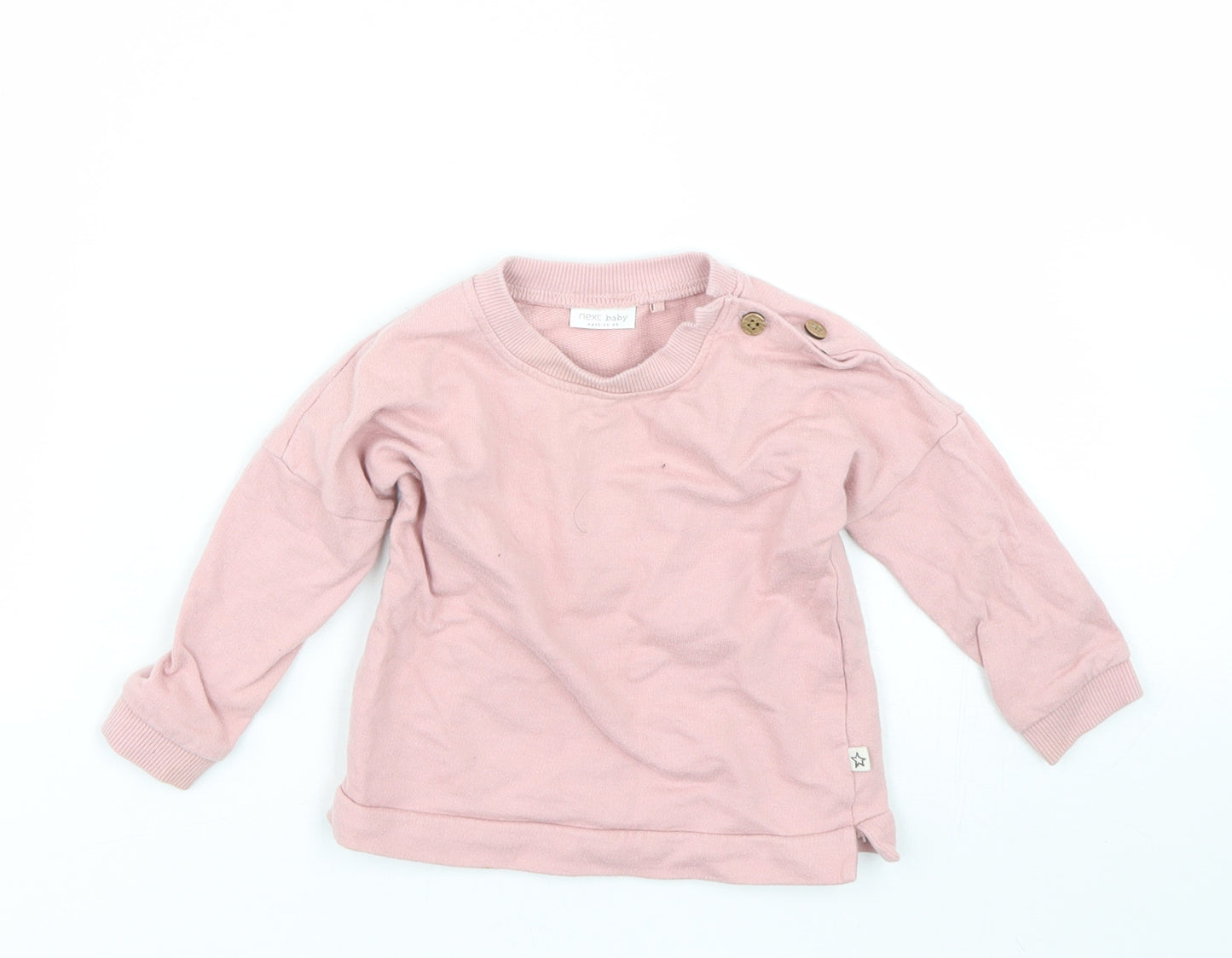 NEXT Girls Pink   Pullover Jumper Size 6-9 Months