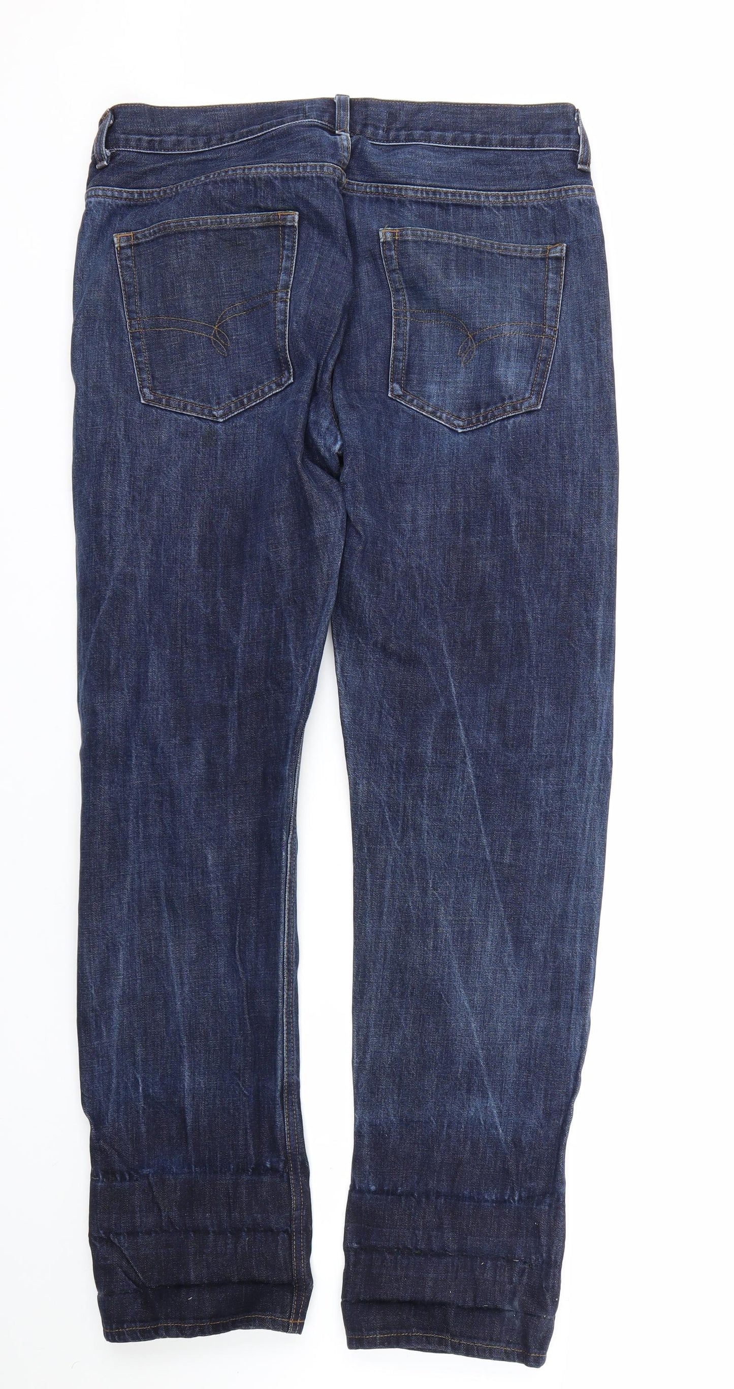 NEXT Mens Blue  Denim Straight Jeans Size 34 L31 in