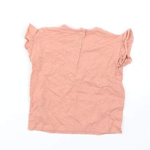 George Girls Pink   Basic T-Shirt Size 6-9 Months