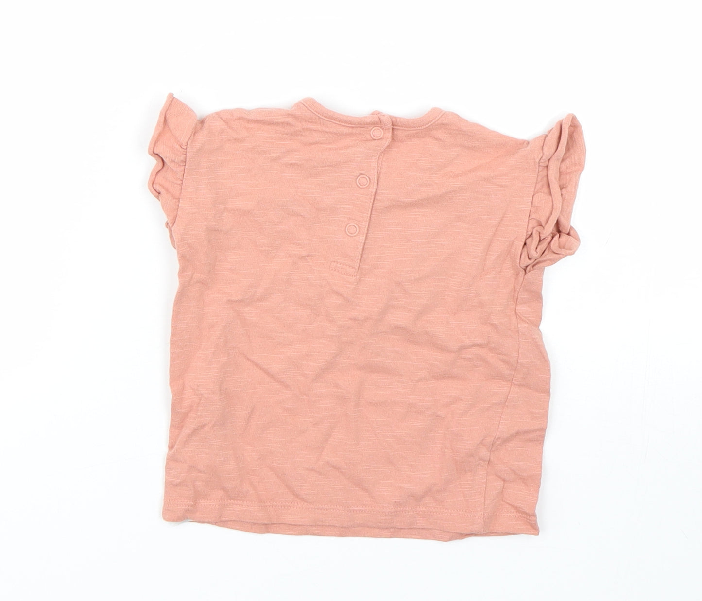 George Girls Pink   Basic T-Shirt Size 6-9 Months