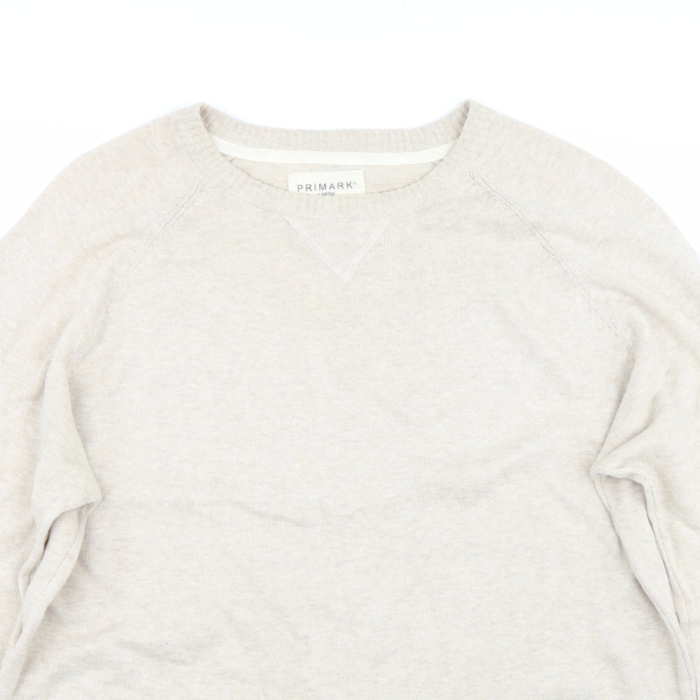 Primark Mens Beige   Pullover Jumper Size L
