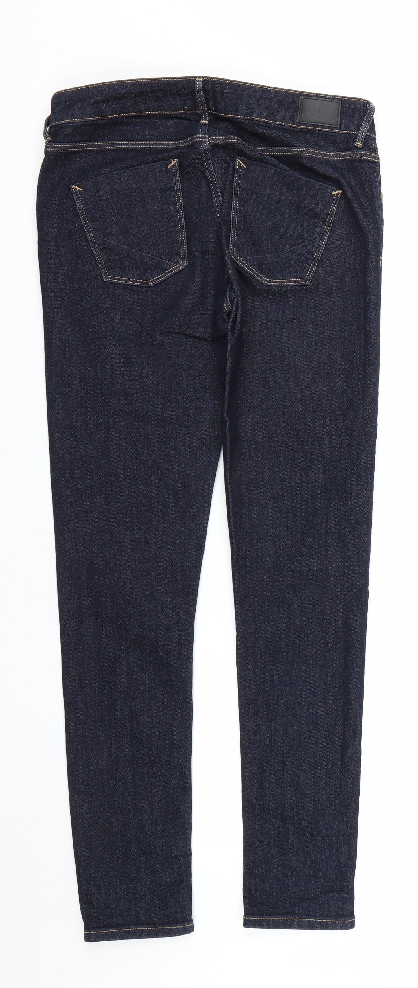 River Island Womens Blue  Denim Straight Jeans Size 12 L30 in