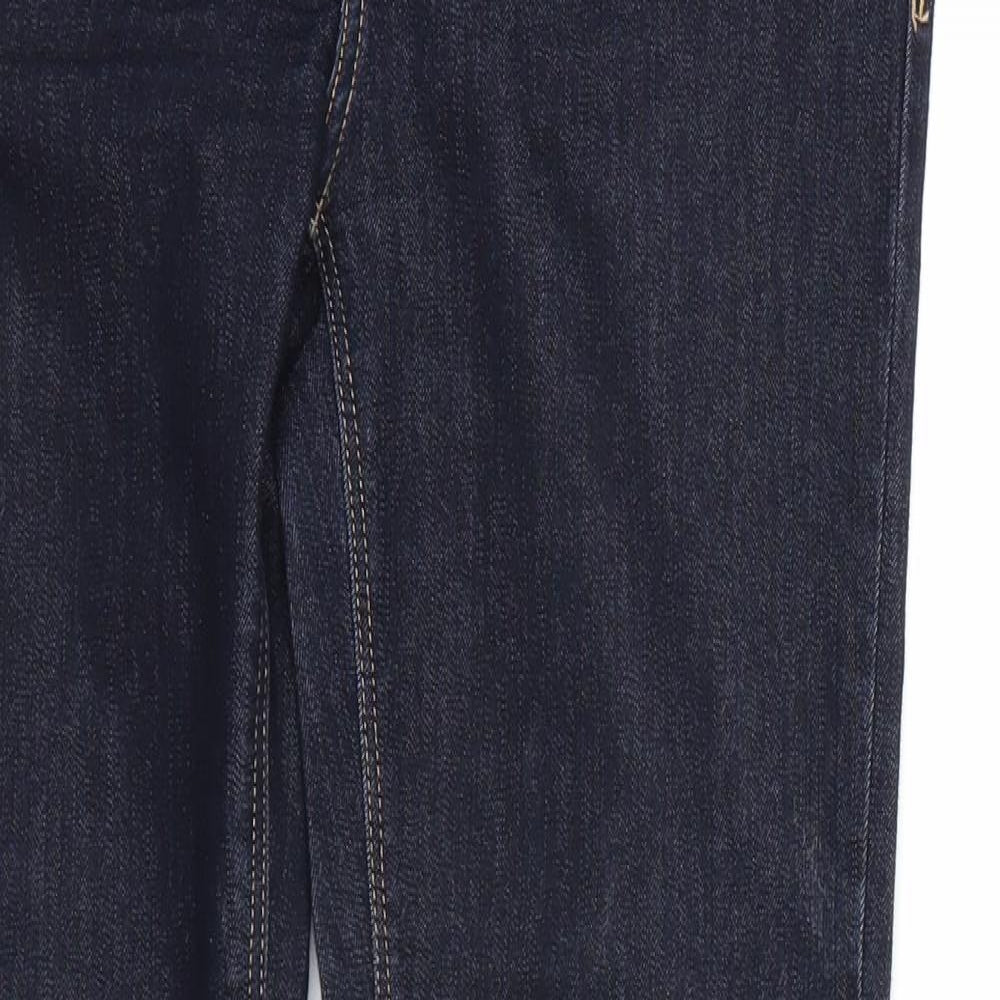 River Island Womens Blue  Denim Straight Jeans Size 12 L30 in